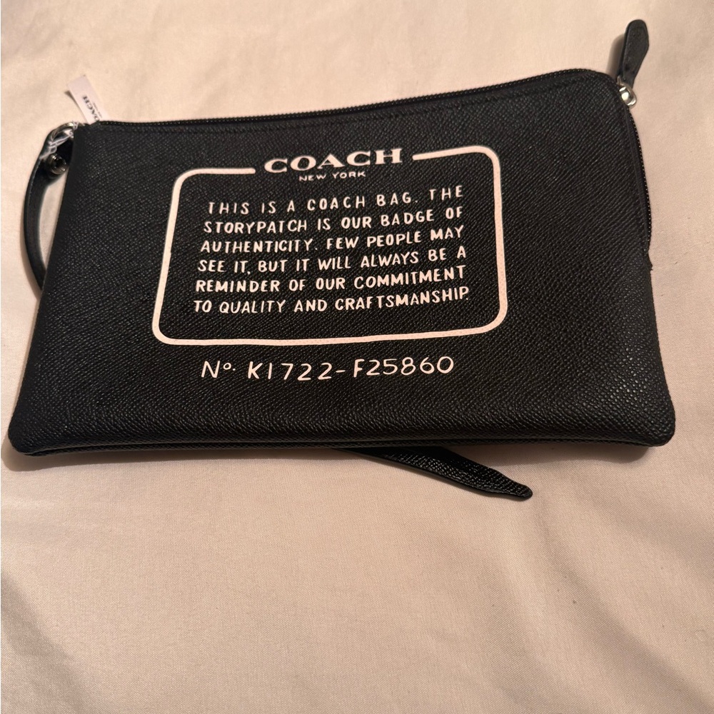 NWT Coach Black Toiletry Bag
